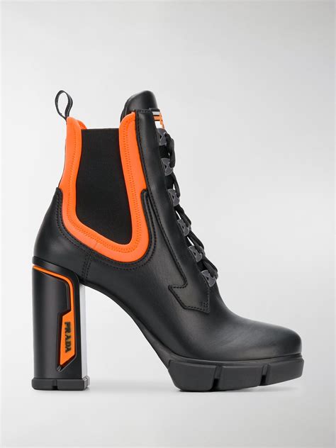 prada chunky lace up boots|Meer.